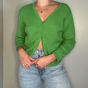 Green Cardigan